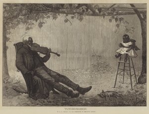 Some simple pleasure that in memory lives by Alfred Edward Emslie